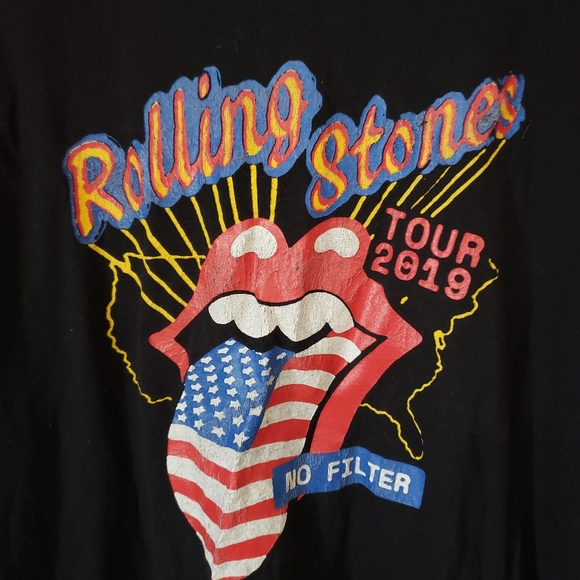 🌞SOLD🌞 Rolling Stones Tour 2019 Band T-Shirt Graphic Print Mens Size Large - Picture 6 of 6